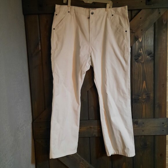 Diehard carpenter work pants painter white 42 x 32 - Picture 1 of 4